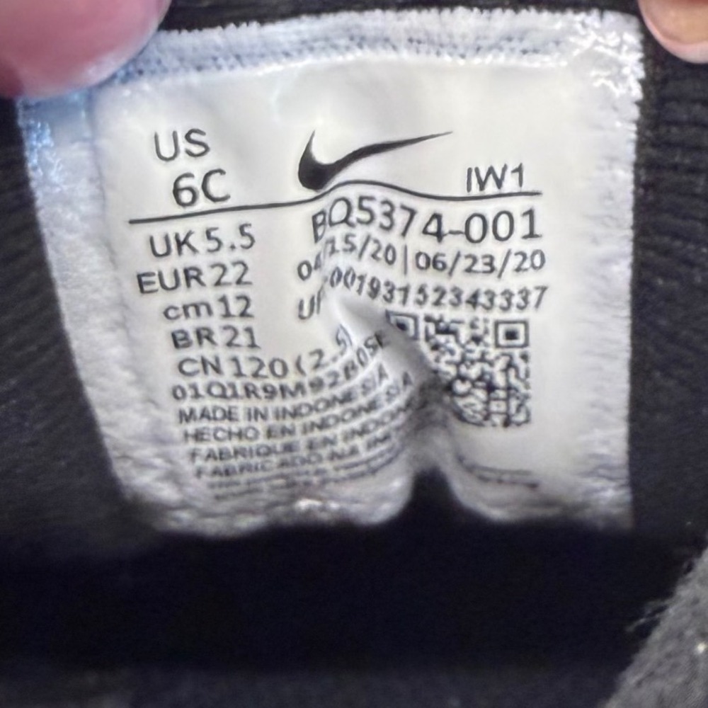 Nike Manoa LTR TD Toddler Boots Triple Black BQ5374-001 Size 6C - Picture 5 of 6